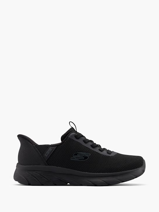 skechers swift ajuste Único proveedor slip-on entrenador negro deichmann