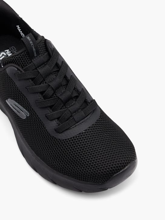 skechers swift ajuste Único proveedor slip-on entrenador negro deichmann