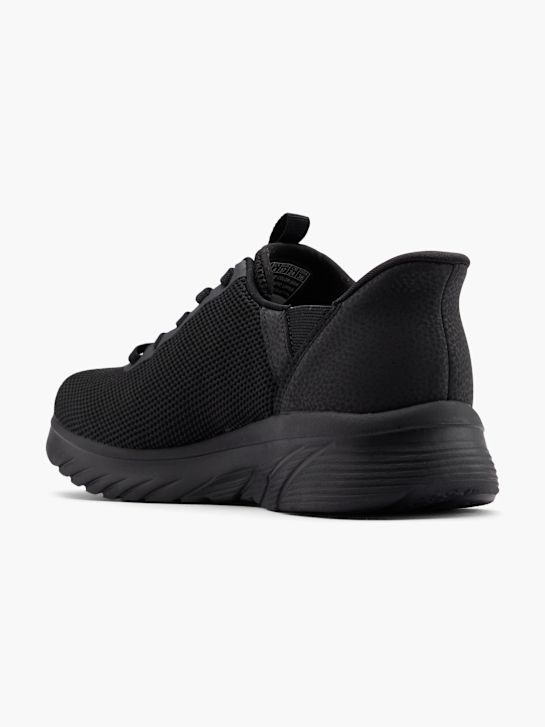 skechers swift ajuste Único proveedor slip-on entrenador negro deichmann