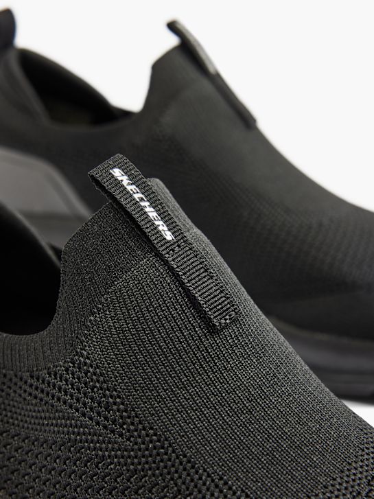 skechers arco comodidad slip-on entrenador negro deichmann