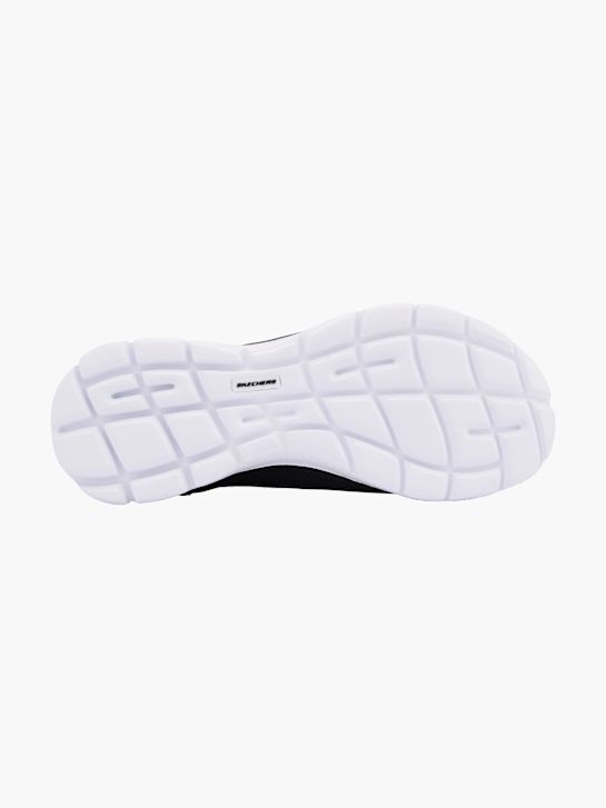 skechers puro genio swift ajuste slip-on entrenador negro deichmann