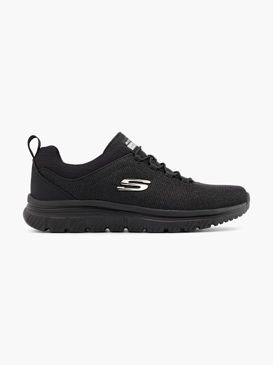 skechers elegante 4.0 slip-on entrenador negro deichmann
