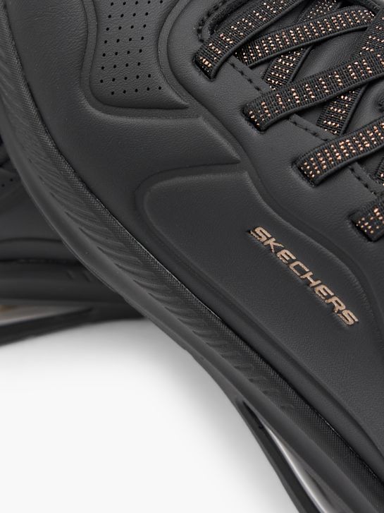skechers con aire slip-on entrenador negro deichmann