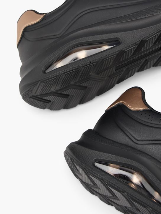 skechers con aire slip-on entrenador negro deichmann