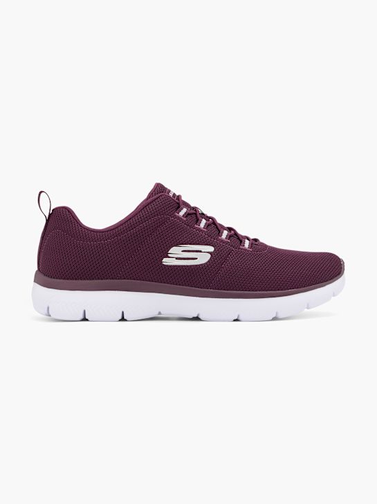 skechers puro genio optimistas en cuanto a la mezcla slip-on entrenador de borgoña deichmann