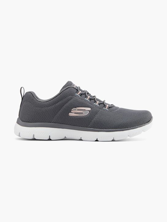 skechers puro genio optimistas en cuanto a la mezcla slip-on entrenador gris deichmann