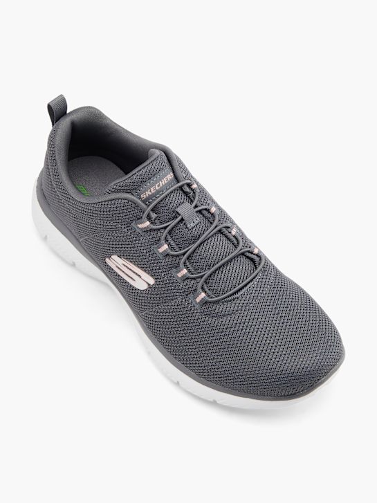 skechers puro genio optimistas en cuanto a la mezcla slip-on entrenador gris deichmann