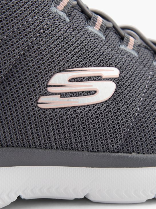 skechers puro genio optimistas en cuanto a la mezcla slip-on entrenador gris deichmann
