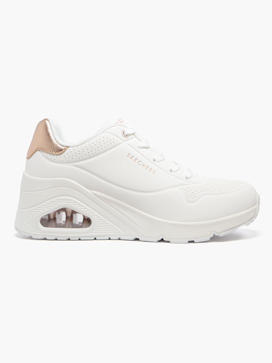 skechers uno de cuÑa grueso entrenador blanco deichmann