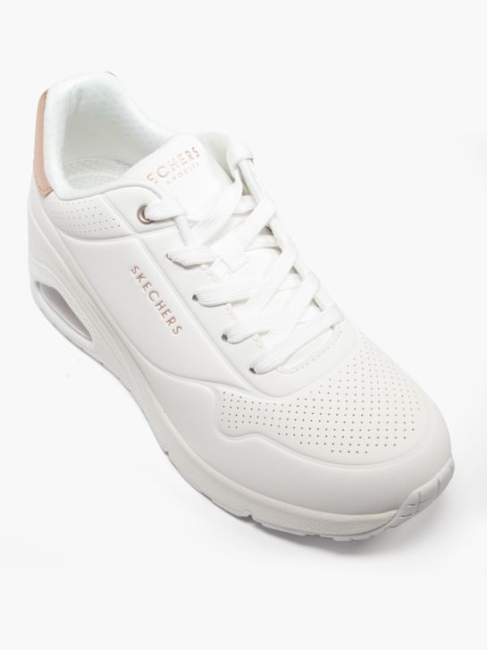 skechers uno de cuÑa grueso entrenador blanco deichmann