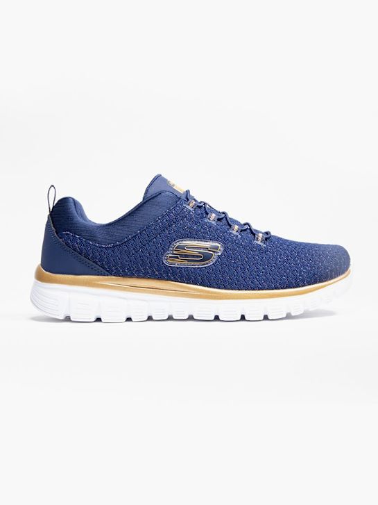 skechers elegante 2.0 slip-on entrenador azul deichmann