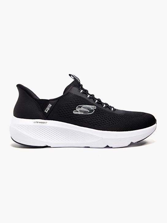 skechers swift ajuste slip-on entrenador negro deichmann