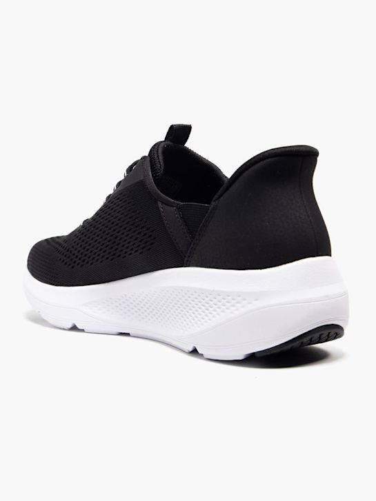 skechers swift ajuste slip-on entrenador negro deichmann