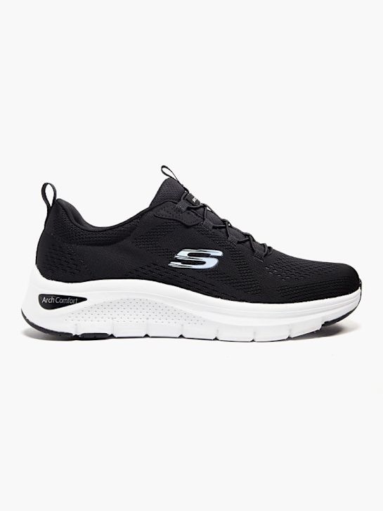 skechers arco comodidad slip-on entrenador negro deichmann