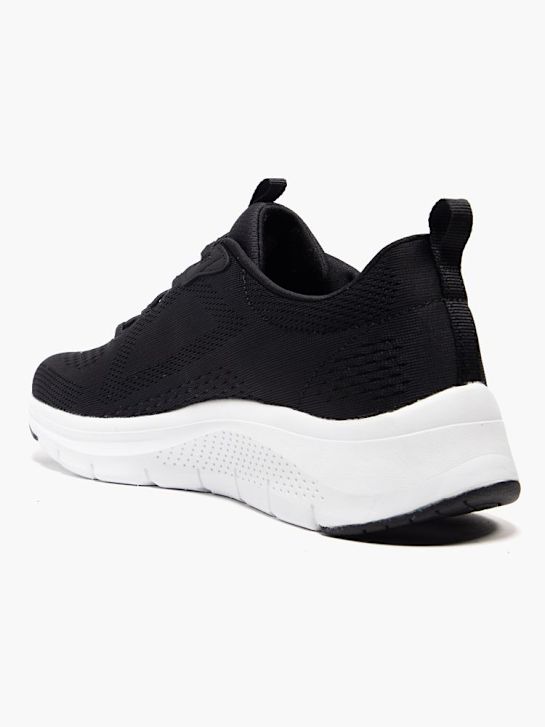 skechers arco comodidad slip-on entrenador negro deichmann