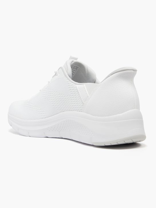 skechers arco de la comodidad y el swift ajuste slip-on entrenador blanco deichmann