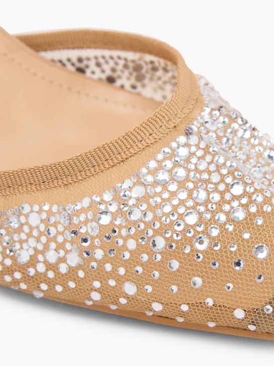 pasarela slingback tacón beige deichmann
