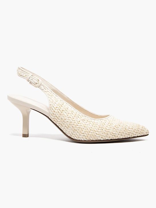 graceland slingback talón crema deichmann