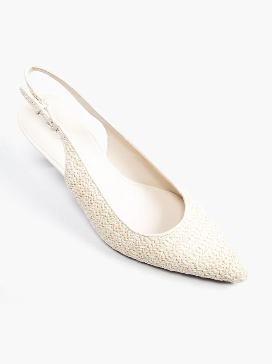 graceland slingback talón crema deichmann
