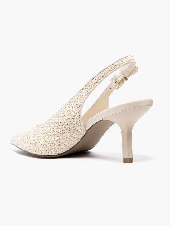 graceland slingback talón crema deichmann