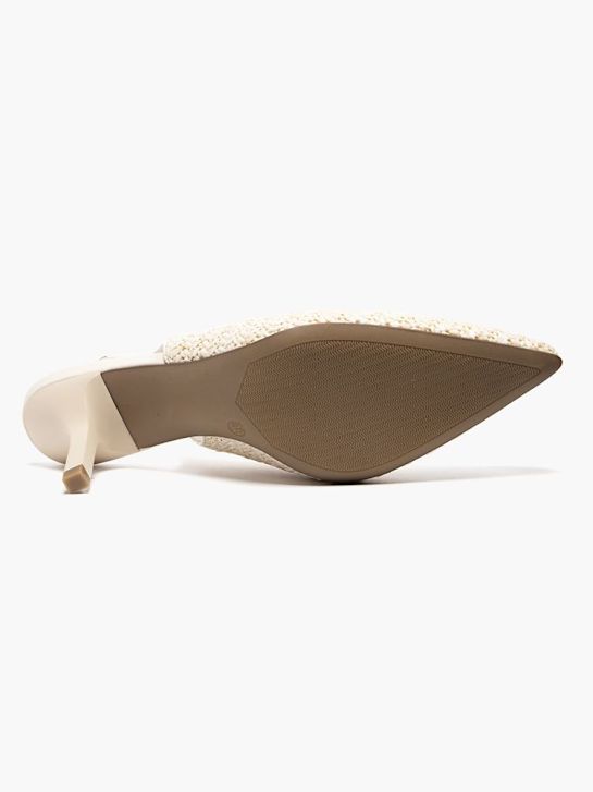 graceland slingback talón crema deichmann