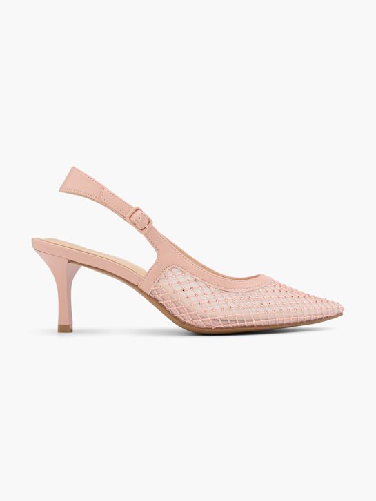 pasarela slingback tacón beige deichmann