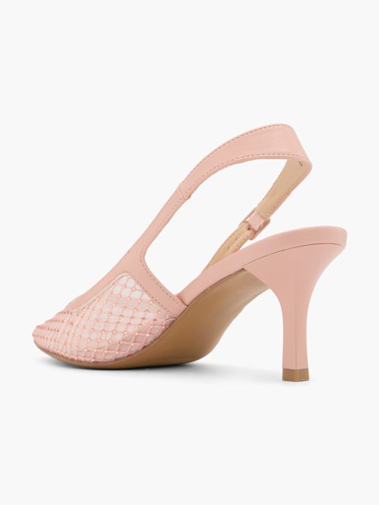 pasarela slingback tacón beige deichmann