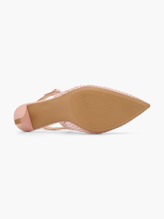 pasarela slingback tacón beige deichmann