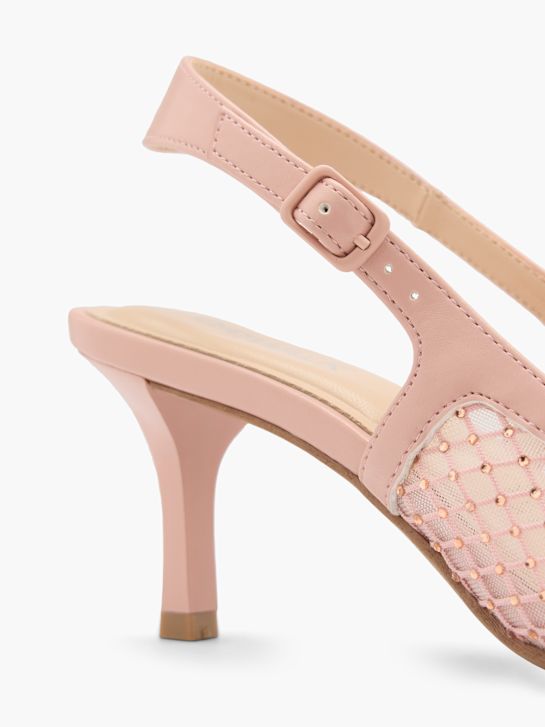 pasarela slingback tacón beige deichmann