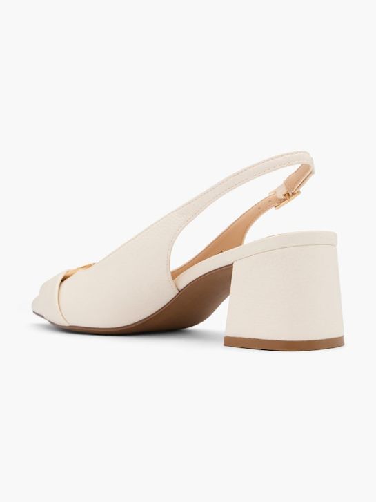 pasarela slingback tacón beige deichmann