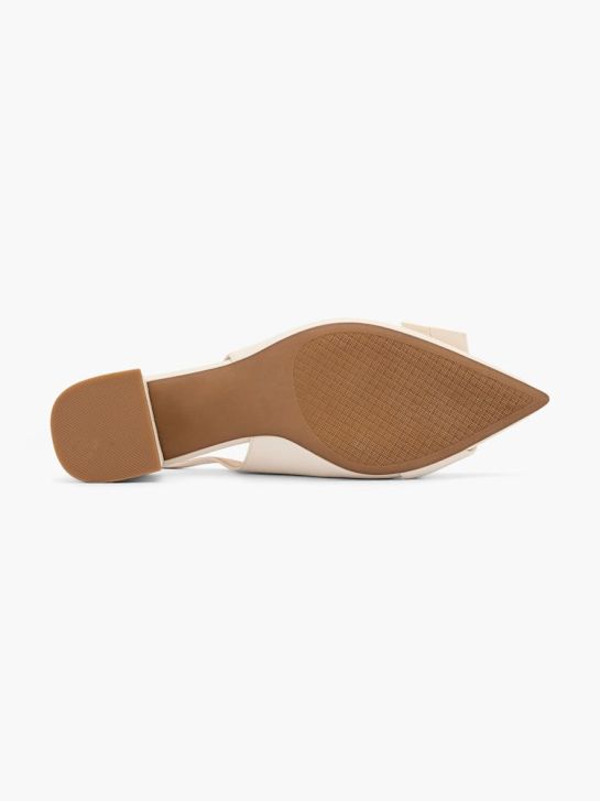 pasarela slingback tacón beige deichmann