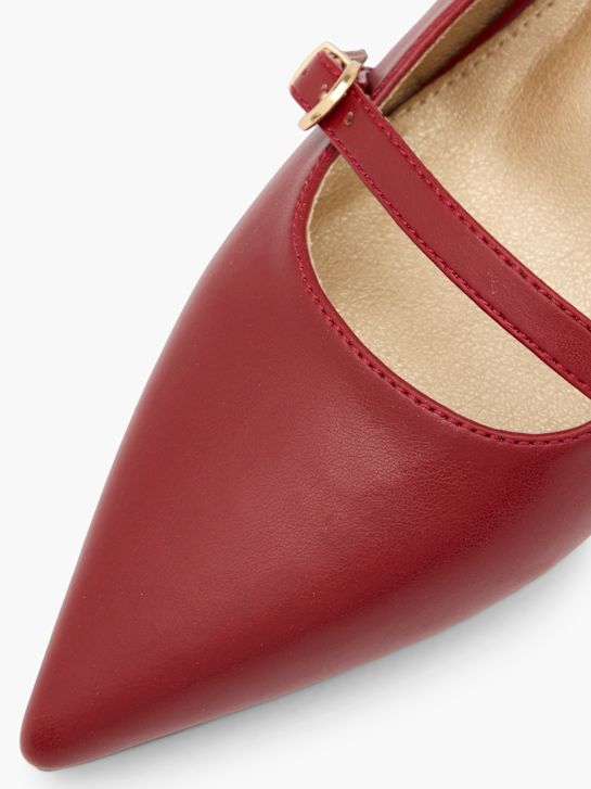 pasarela slingback talón rojo deichmann