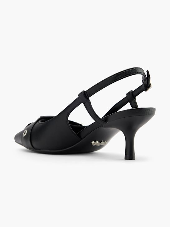 buffalo slingback talón negro deichmann