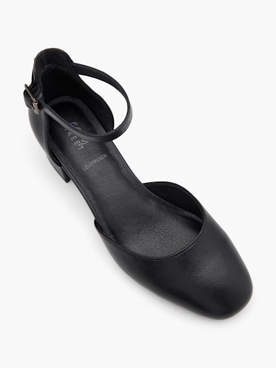 easy street atado talón negro deichmann