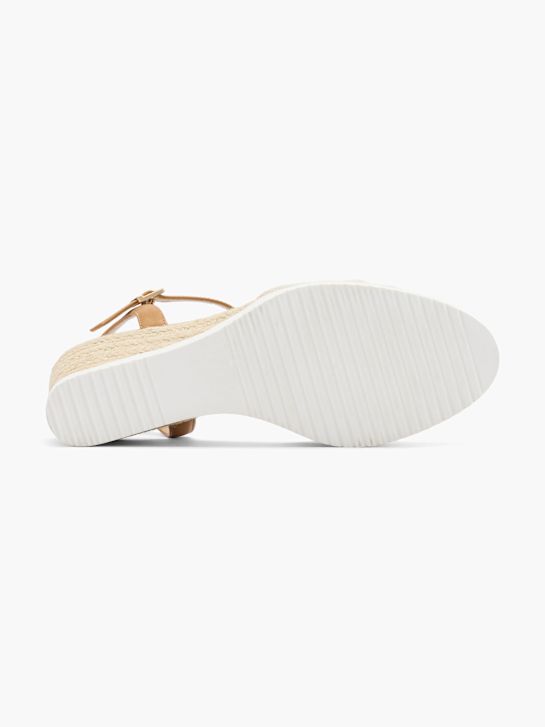 graceland de tacón de la sandalia beige deichmann