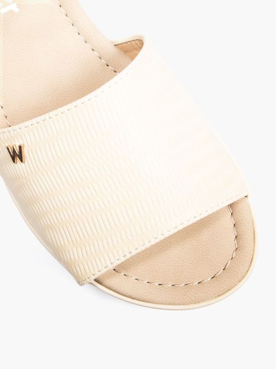 wrangler de tacón de la sandalia beige deichmann