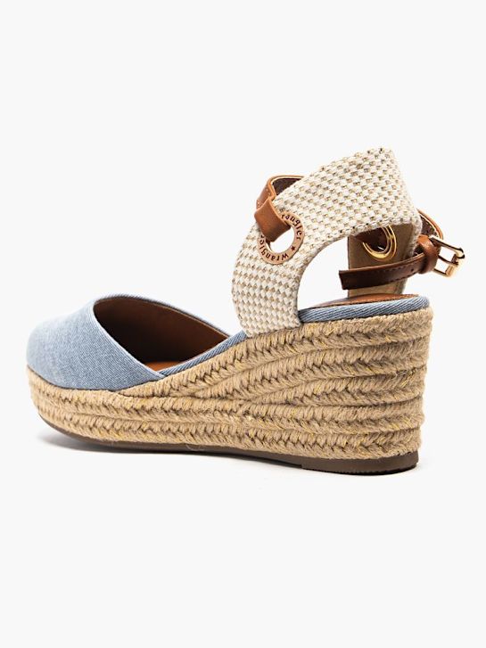 wrangler de tacón de la sandalia azul deichmann