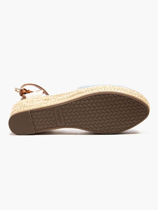 wrangler de tacón de la sandalia azul deichmann
