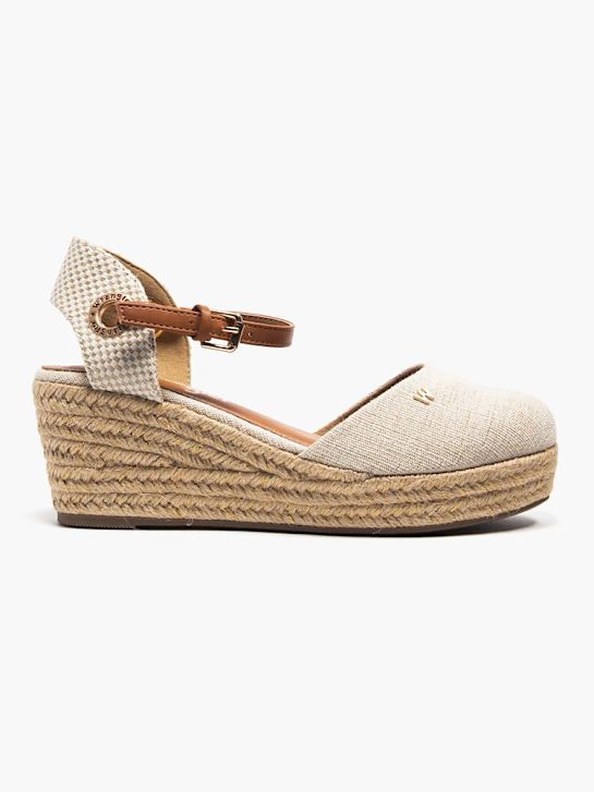 wrangler de tacón de la sandalia beige deichmann