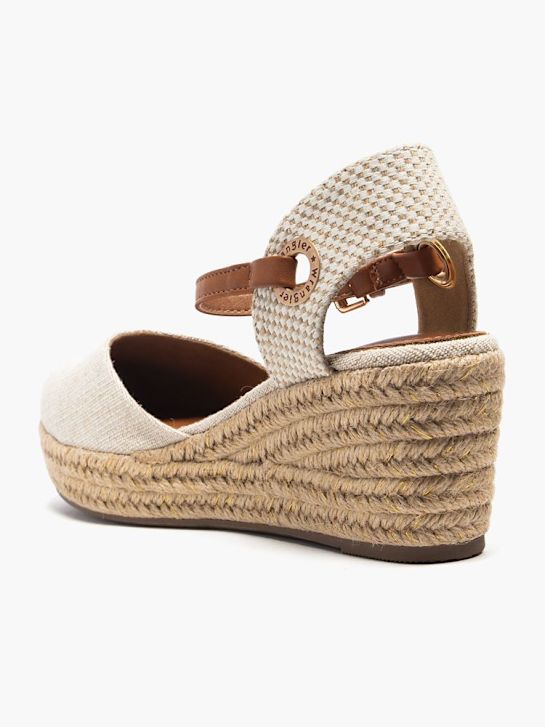wrangler de tacón de la sandalia beige deichmann