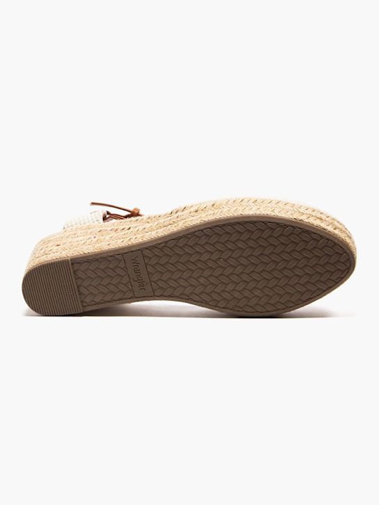 wrangler de tacón de la sandalia beige deichmann
