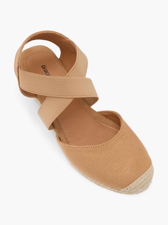 graceland de tacón de la sandalia beige deichmann