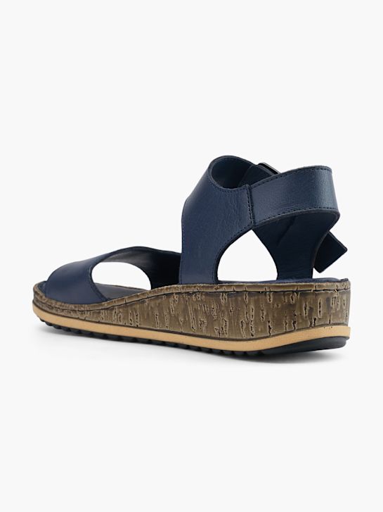 hush puppies de tacón de la sandalia azul deichmann