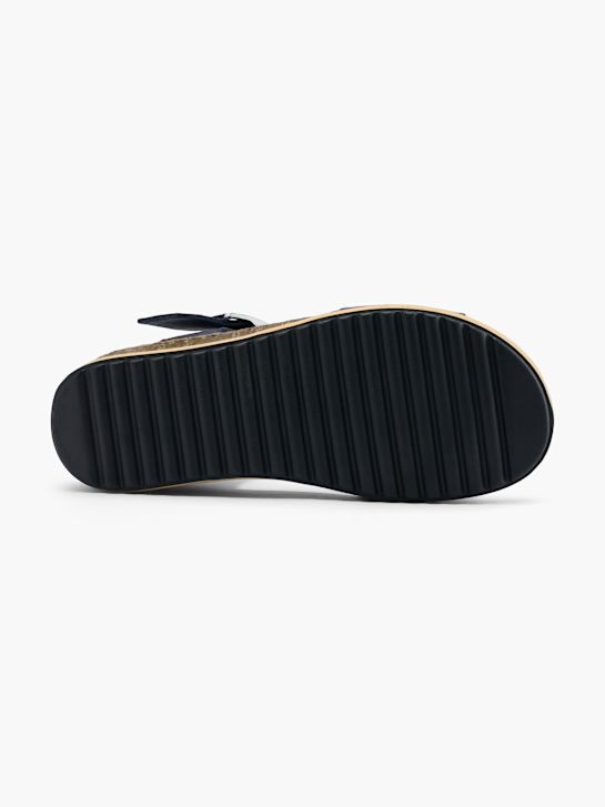 hush puppies de tacón de la sandalia azul deichmann