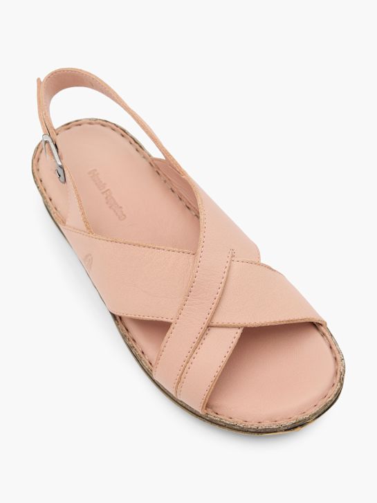 hush puppies de tacón de la sandalia rosa deichmann