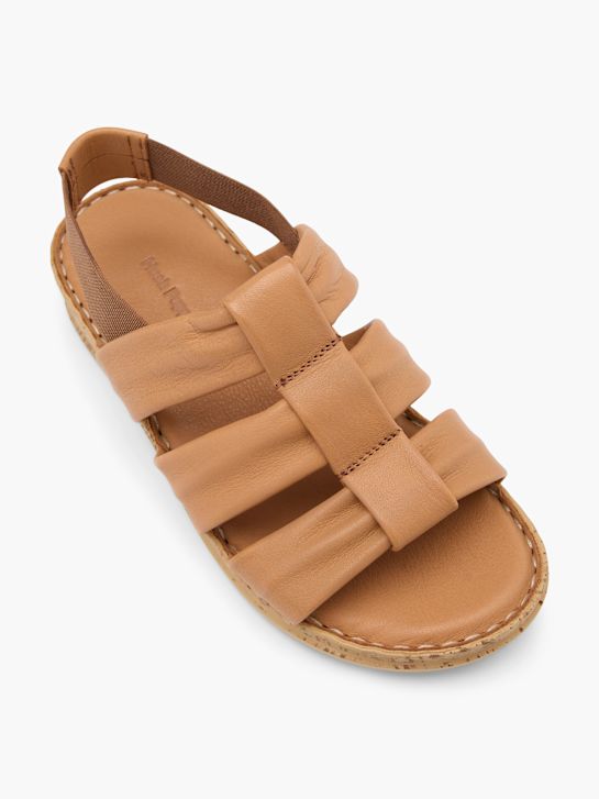 hush puppies de tacón de la sandalia beige deichmann