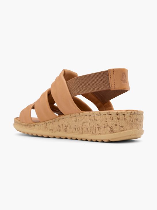 hush puppies de tacón de la sandalia beige deichmann