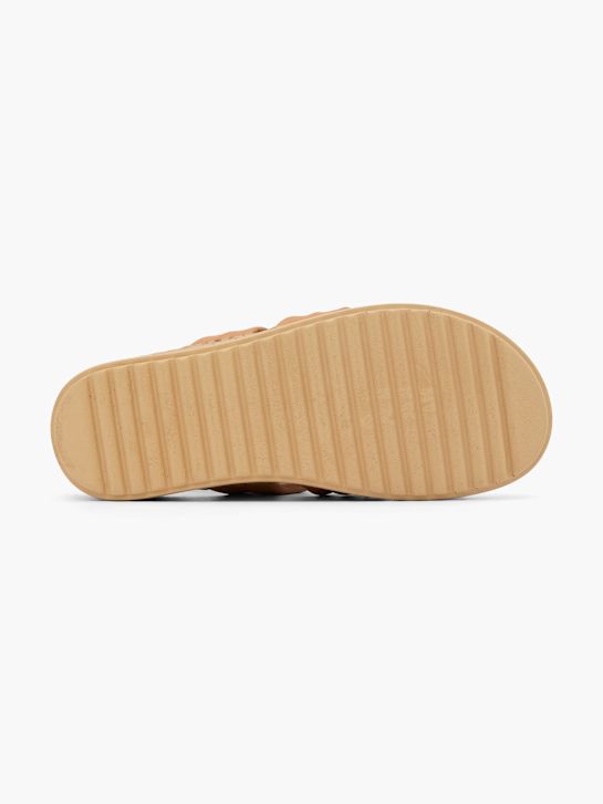 hush puppies de tacón de la sandalia beige deichmann