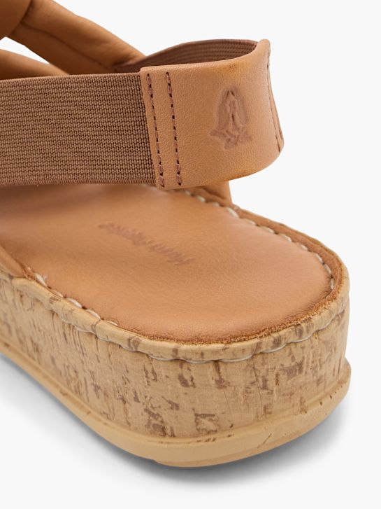 hush puppies de tacón de la sandalia beige deichmann