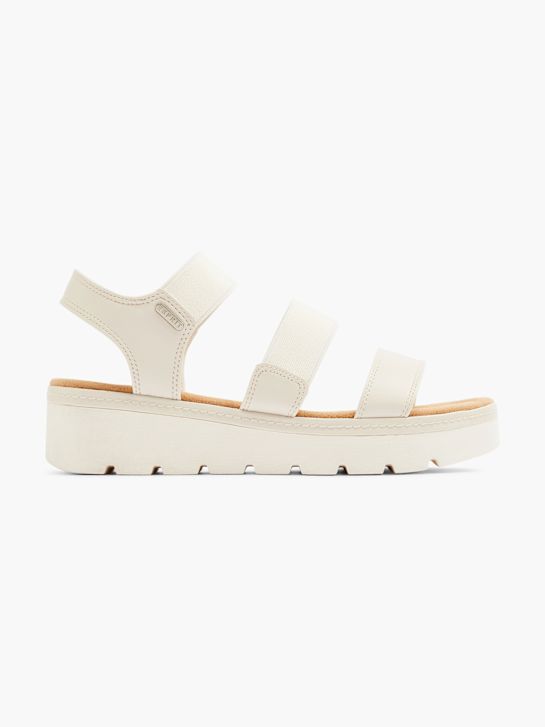 esprit de tacón de la sandalia beige deichmann